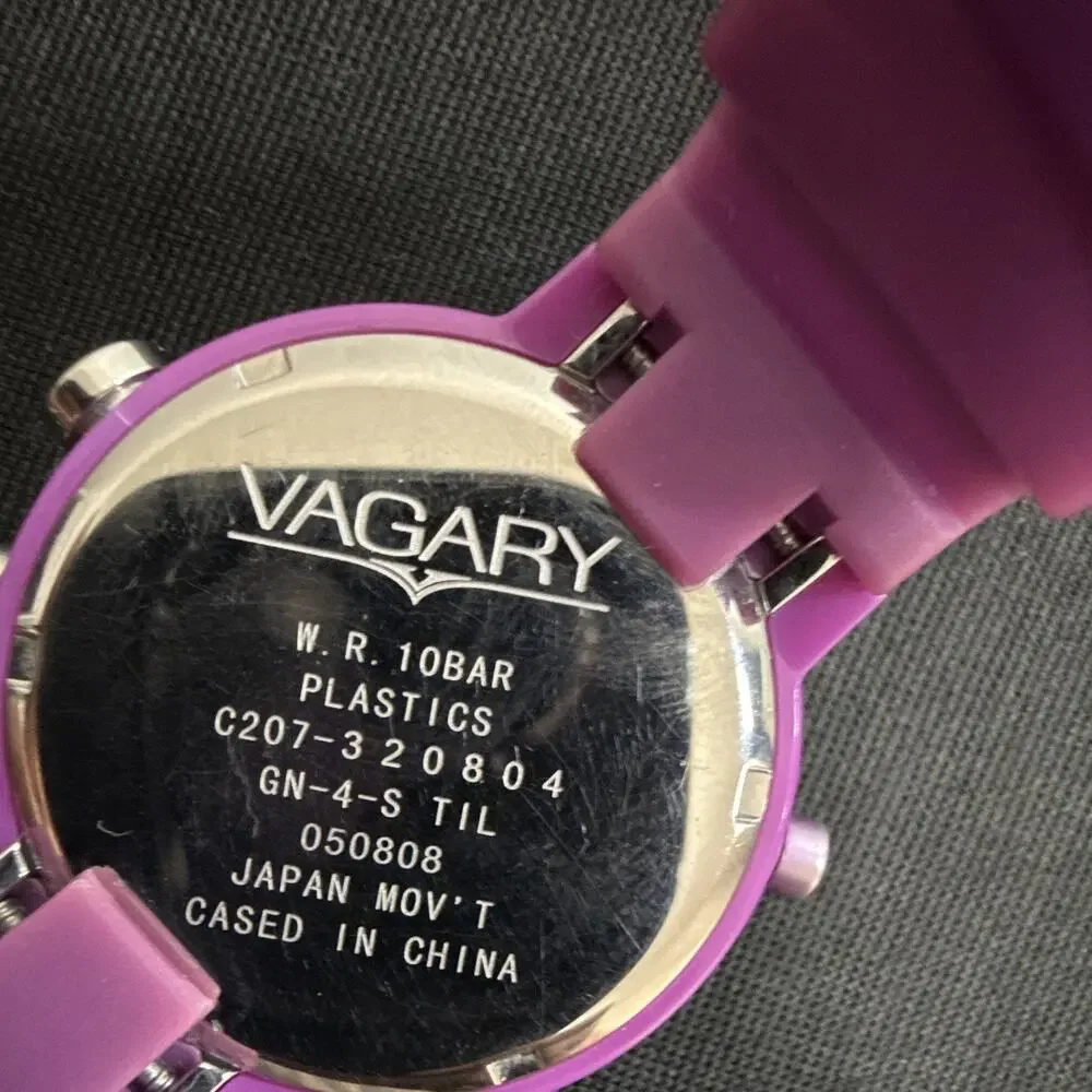 VAGARY BY CITIZEN C207-320804 Ani-Digi Wristwatch New Battery 7” Band (B22)